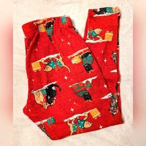 French Laundry Women's Holiday Cat Leggings Size 1X